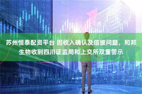 苏州恒泰配资平台 因收入确认及信披问题，和邦生物收到四川证监局和上交所双重警示